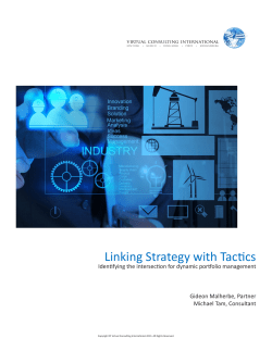 Linking Strategy with Tactics