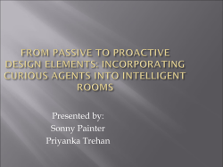 FROM PASSIVE TO PROACTIVE DESIGN ELEMENTS