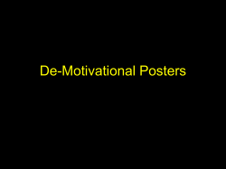 De-Motivational Posters