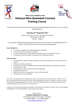 the Licensed Trainer Course Leaflet - Mini