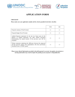 Full proposal template