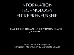 information technology entrepreneurship