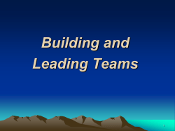 Leading Teams