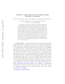 Learning the Structure of Deep Sparse Graphical Models