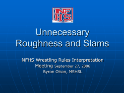 Unnecessary Roughness - Syracuse Wrestling Officials Association