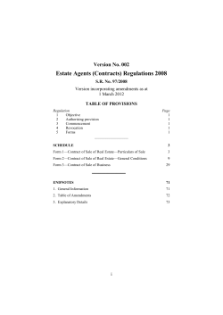 Estate Agents (Contracts) Regulations 2008