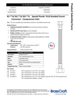 400.100 B1/ B2/ B3 SPP Braided Faucet Connector