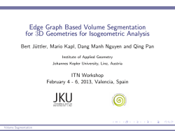 Edge Graph Based Volume Segmentation for 3D