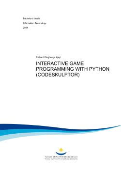 interactive game programming with python (codeskulptor)