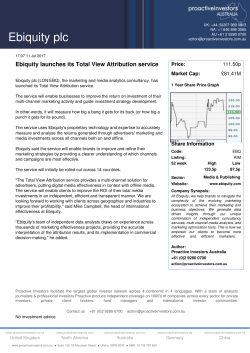 Ebiquity launches its Total View Attribution service