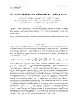 On the likelihood function of Gaussian max