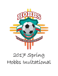 2017 Spring Hobbs Invitational - Hobbs Youth Soccer Association