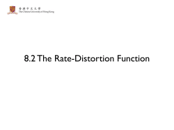 8.2 The Rate-Distortion Function