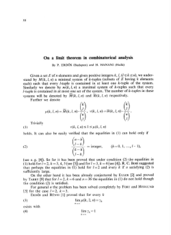 On a limit theorem in combinatorical analysis