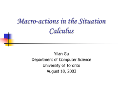 Macro-actions in the Situation Calculus