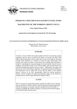 Analysis of co-channel interference to space-based reception