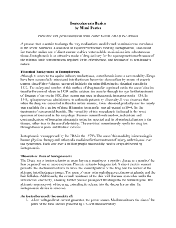 Iontophoresis Basics by Mimi Porter