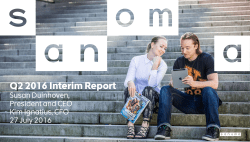 Q2 2016 Interim Report