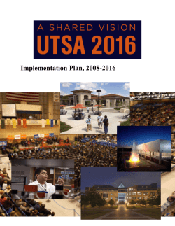 Strategic Implementation Plan&mdash; Outline