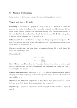 6 Graph Colouring
