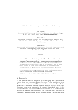 Orbitally stable states in generalized Hartree-Fock