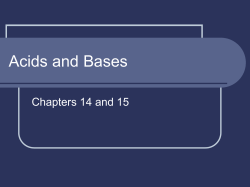 Acids and Bases
