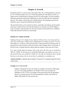 Chapter 4: Growth - Coconino Community College