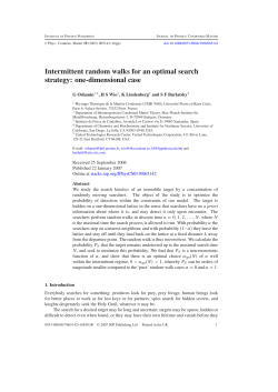 Intermittent random walks for an optimal search strategy: one