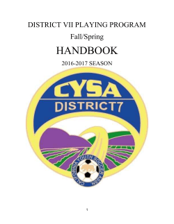 revised handbook - CYSA District 7