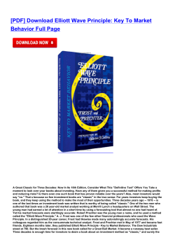 Elliott Wave Principle: Key To Market Behavior Full