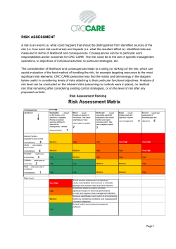 Risk Plan - CRC Care