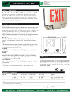 LED Combination Series &ndash; MDC DIE