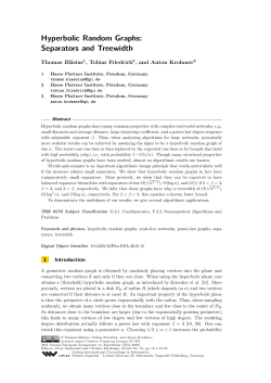 Hyperbolic Random Graphs: Separators and Treewidth