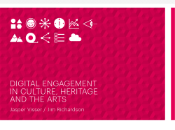 DIGITAL ENGAGEMENT IN CULTURE, HERITAGE AND THE ARTS