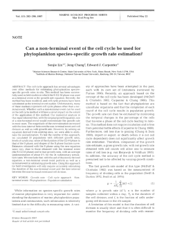 Can a non-terminal event of the cell cycle be used