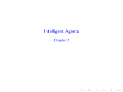 Intelligent Agents