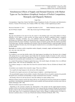 Simultaneous Effects of Supply and Demand Elasticity with Market