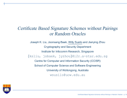 Certificate Based Signature Schemes without Pairings or Random