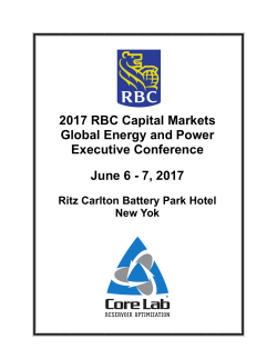 2017 RBC Capital Markets Global Energy and
