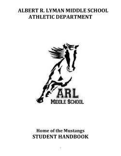 ARL Athletic Handbook - San Juan School District