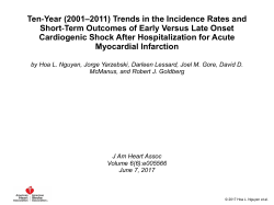 Ten‐Year (2001&ndash;2011) Trends in the Incidence Rates and Short