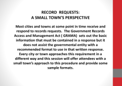 GRAMA - Utah Municipal Clerks Association