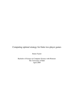 Computing optimal strategy for finite two