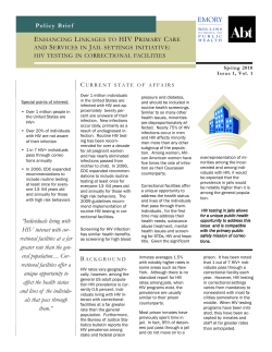 Policy Brief &ldquo;Individuals living with HIV interact with cor