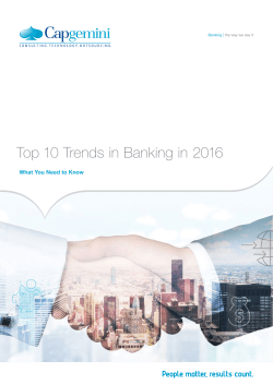 Top 10 Trends in Banking in 2016