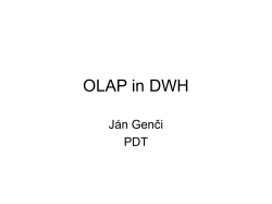 OLAP in DWH - hornad.fei.tuke.sk