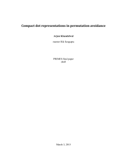 Compact dot representations in permutation avoidance