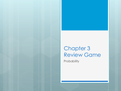 Chapter 3 Review Game