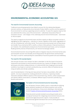 ENVIRONMENTAL-ECONOMIC ACCOUNTING 101
