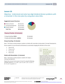 Grade 4 Mathematics Module 3, Topic E, Lesson 16